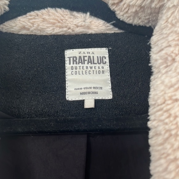 Zara Outerwear Multi-Textured Coat with Zippers Size M - Picture 4 of 9